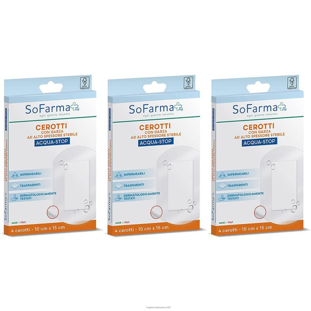 Cerca Offerte di sofarmapiu' cerotto acquastop 10x15 cm 3x1 st e acquista online