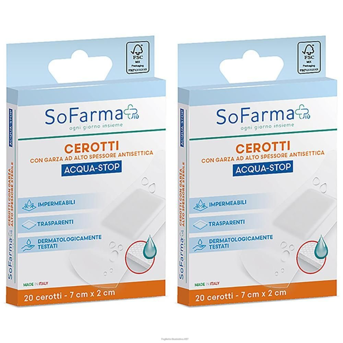 Cerca Offerte di sofarmapiu' cerotto acquastop 7x2 cm 20 st e acquista online