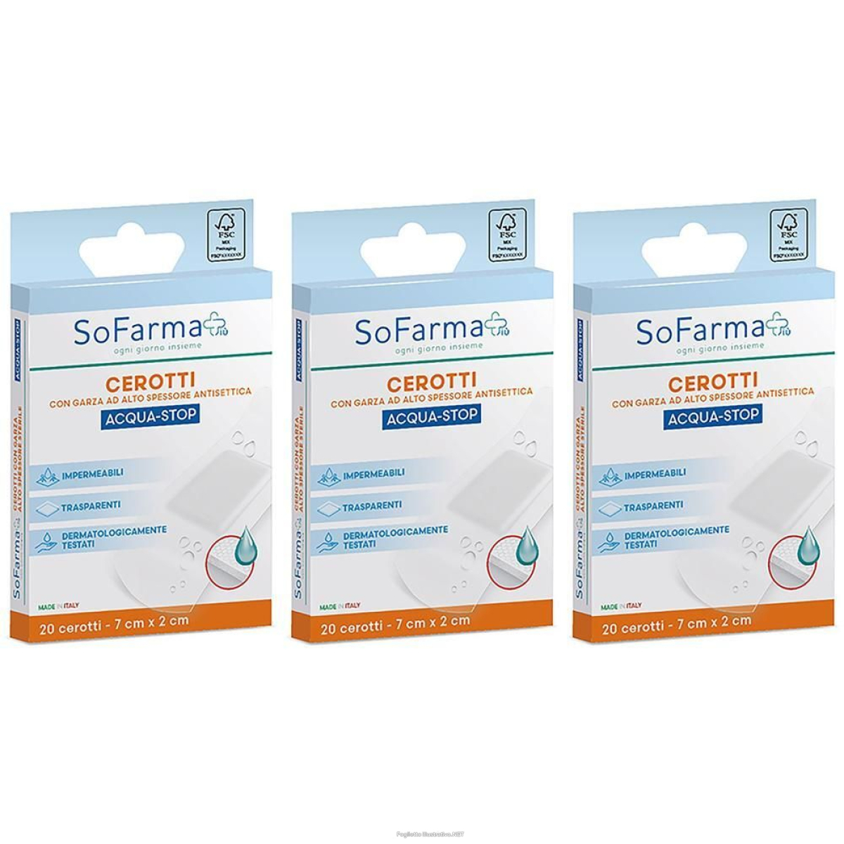 Cerca Offerte di sofarmapiu' cerotto acquastop 7x2 cm 20 st e acquista online