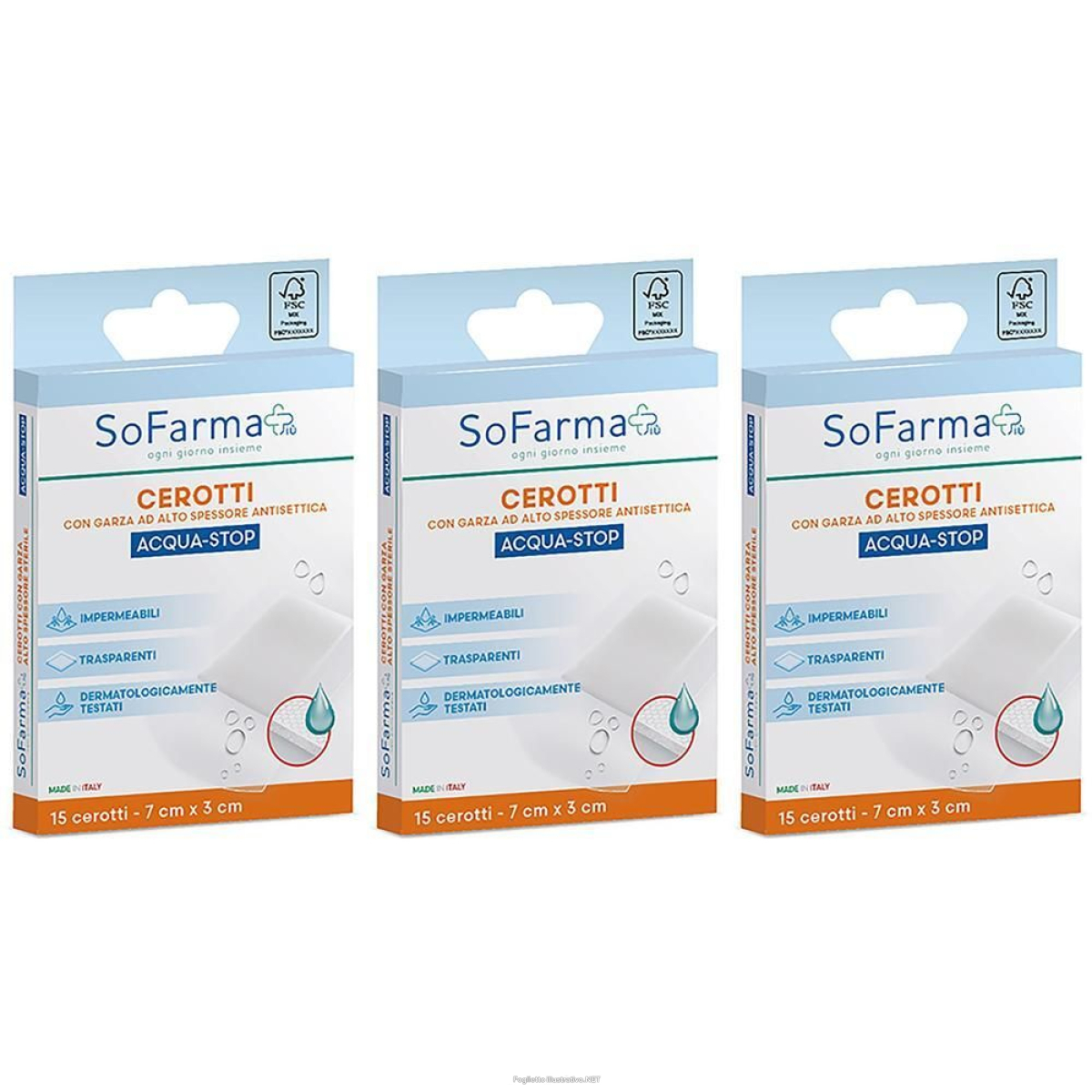 Cerca Offerte di sofarmapiu' cerotto acquastop 7x3 cm 15 st e acquista online