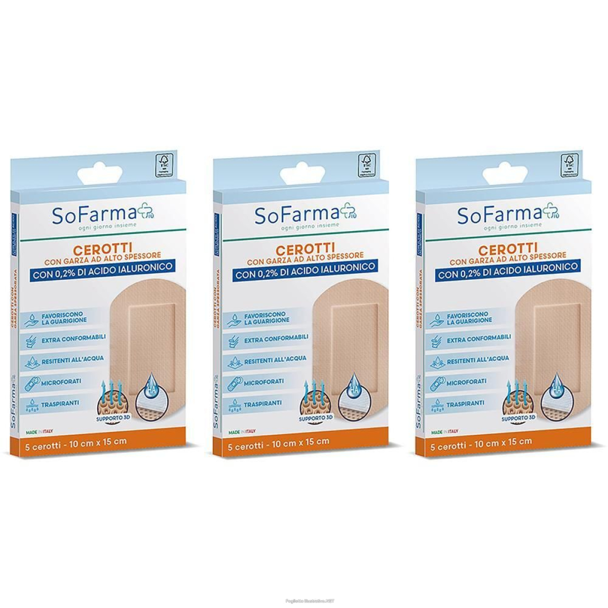 Cerca Offerte di sofarmapiu' cerotto cicatrizzante 10x15 cm 3x5 st e acquista online