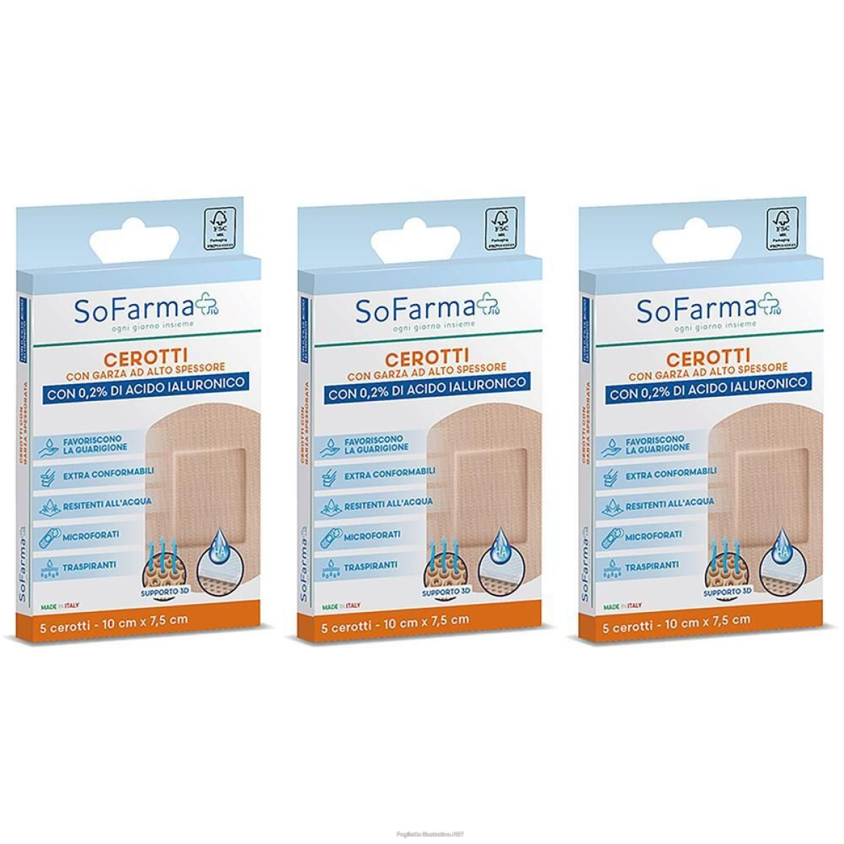 Cerca Offerte di sofarmapiu' cerotto cicatrizzante 10x7,5 cm 3x5 st e acquista online
