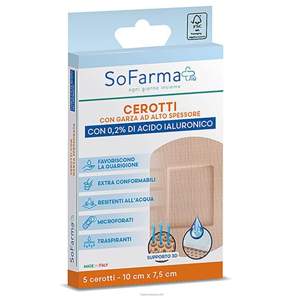 Cerca Offerte di sofarmapiu' cerotto cicatrizzante 10x7,5 cm 4x5 st e acquista online