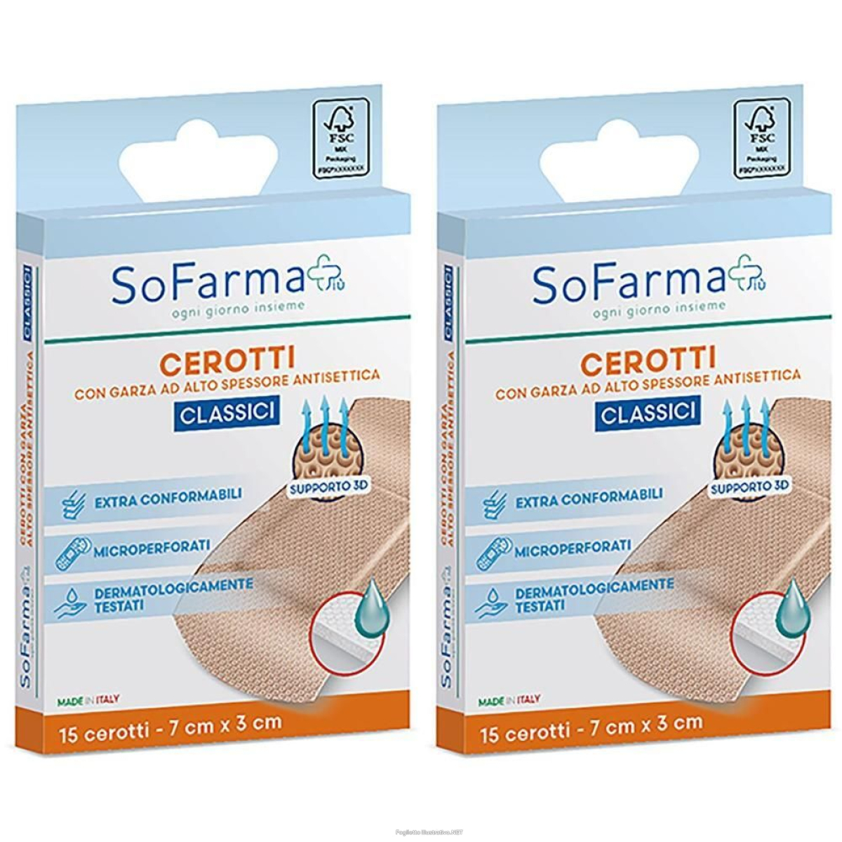 Cerca Offerte di sofarmapiu' cerotto classico 7x3 cm 2x15 st e acquista online