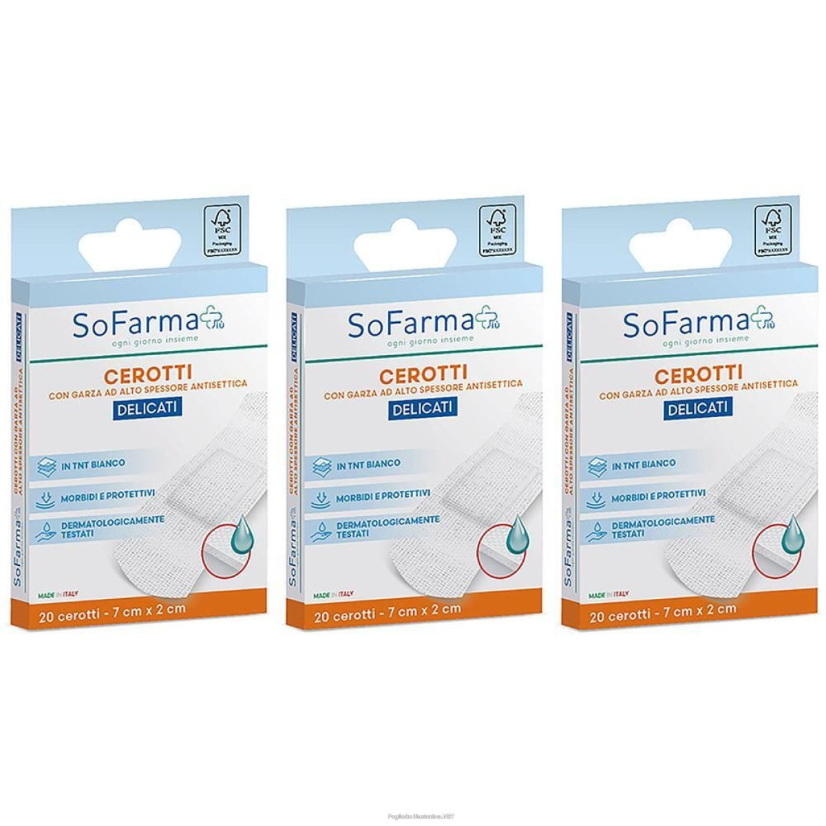 Cerca Offerte di sofarmapiu' cerotto delicato 7x2 cm 20 st e acquista online