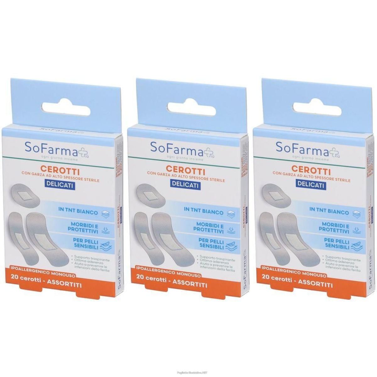 Cerca Offerte di sofarmapiu' cerotto delicato assortiti 3x20 st e acquista online