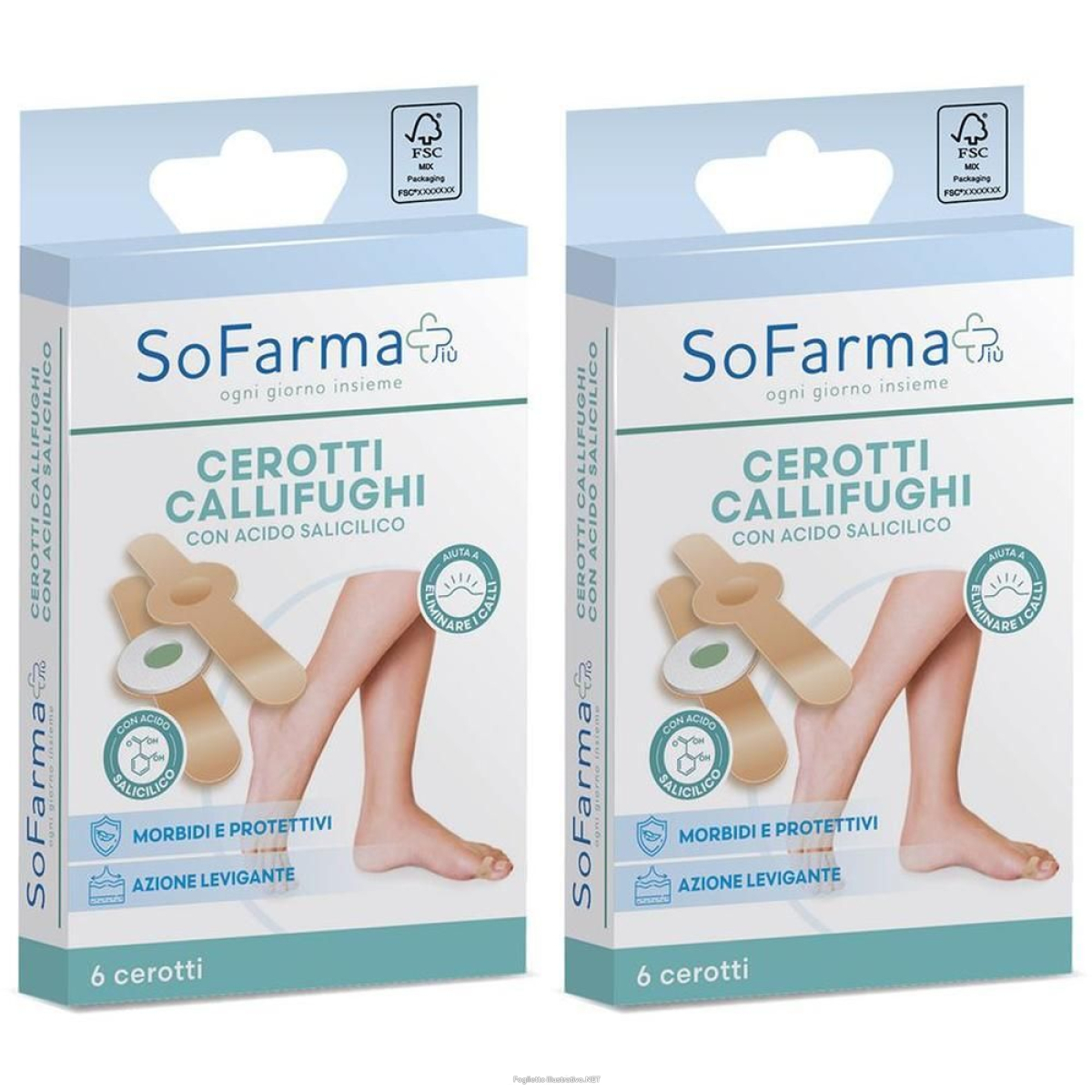 Cerca Offerte di sofarmapiu' cerotto paracallo callifugo 7x1,2 cm 2x6 st e acquista online