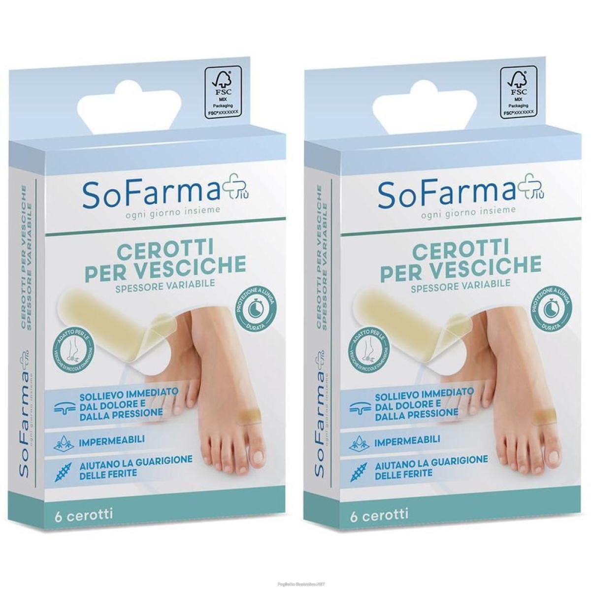 Cerca Offerte di sofarmapiu' cerotto vescica piccolo 20 x 60 mm 6 st e acquista online