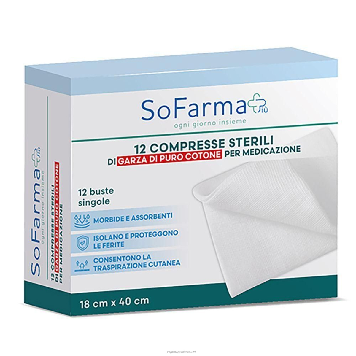 Cerca Offerte di sofarmapiu' compressa in cotone 18x40 cm 4x12 st e acquista online