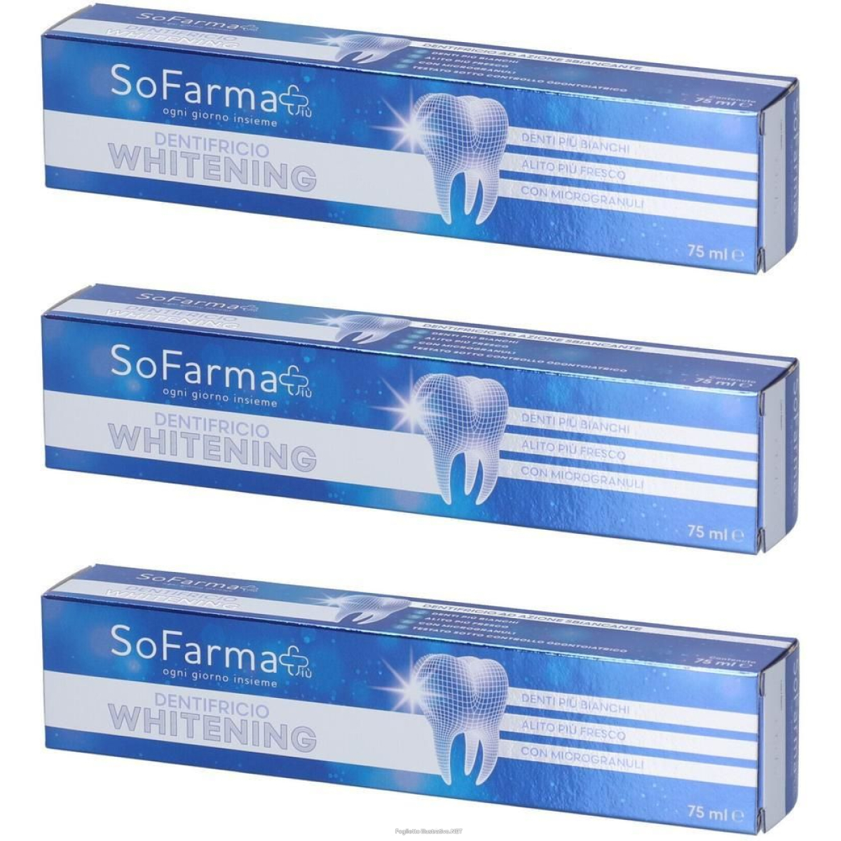 Cerca Offerte di Sofarmapiu' Dentifricio Whitening 3x75 ml e acquista online