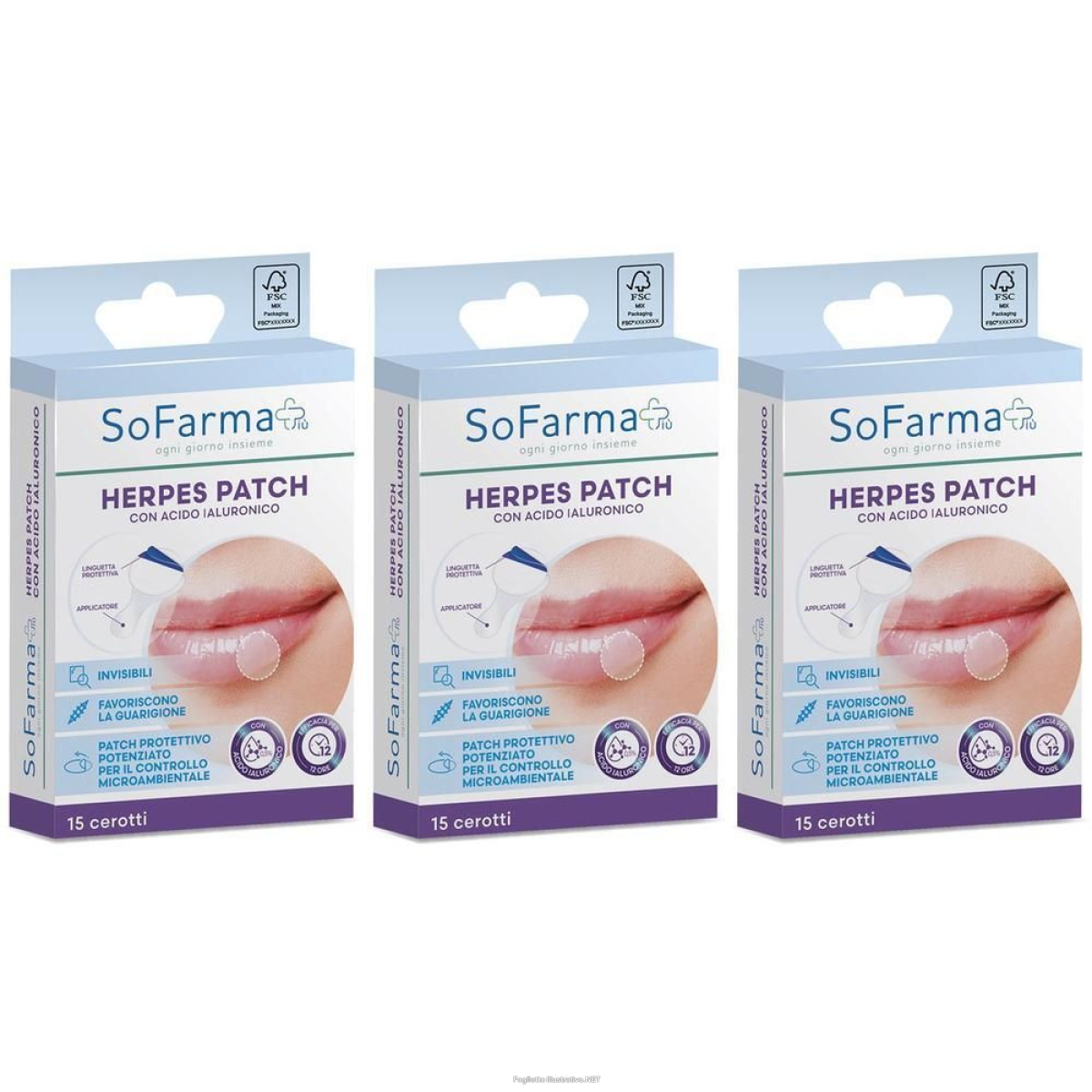 Cerca Offerte di Sofarmapiu' Herpes Patch Ialuronico 3x15 St e acquista online