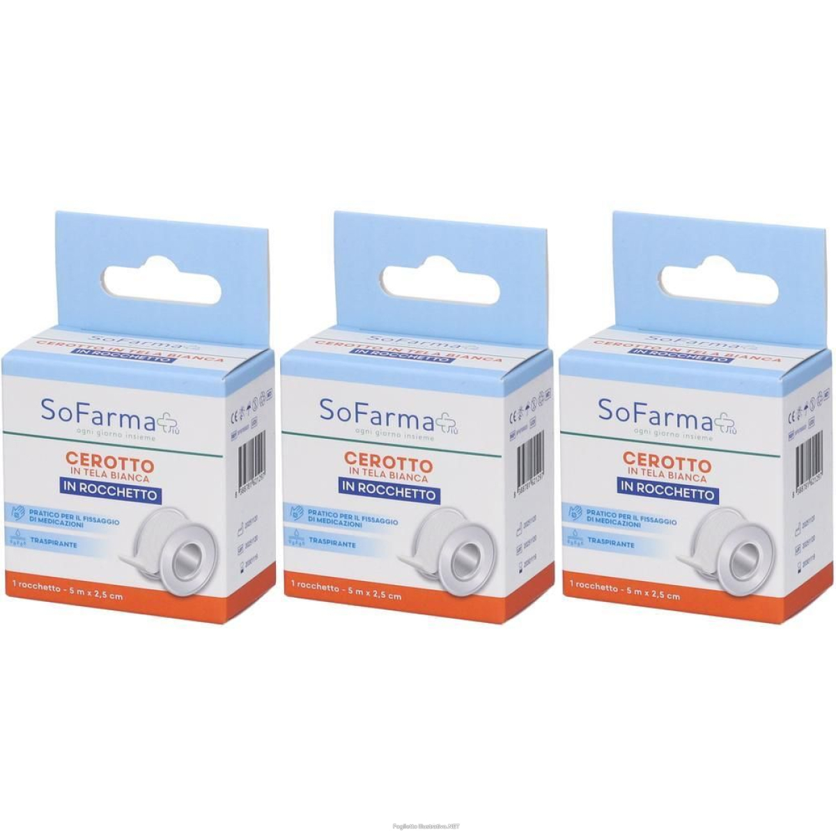 Cerca Offerte di sofarmapiu' rocchetto tela m 5x2,5 cm 3x1 st e acquista online