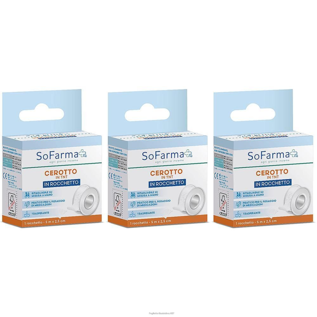 Cerca Offerte di sofarmapiu' rocchetto tessuto non m 5x2,5 cm 3x1 st e acquista online