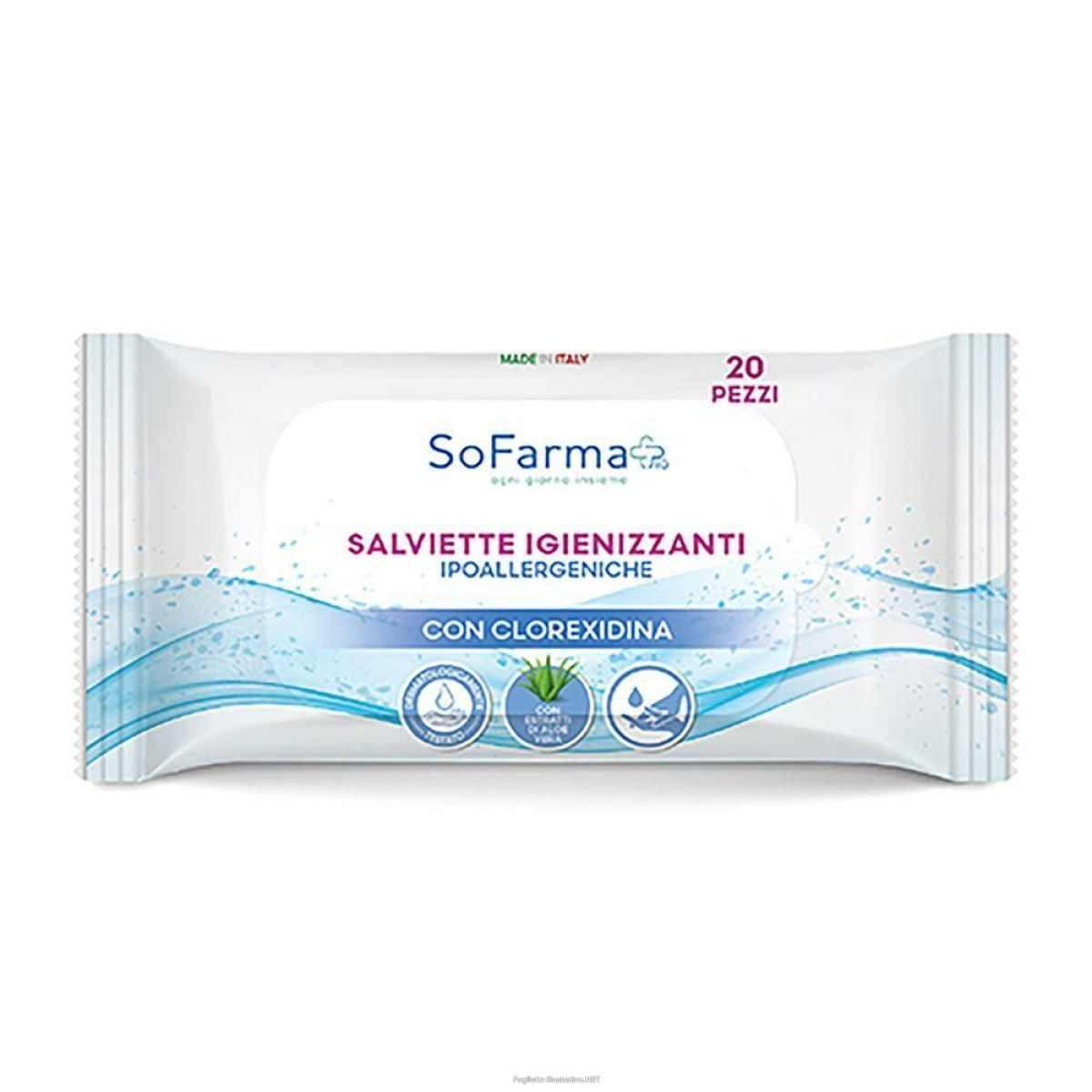 Cerca Offerte di sofarmapiu' salviettine pocket clorexidina 4x20 st e acquista online