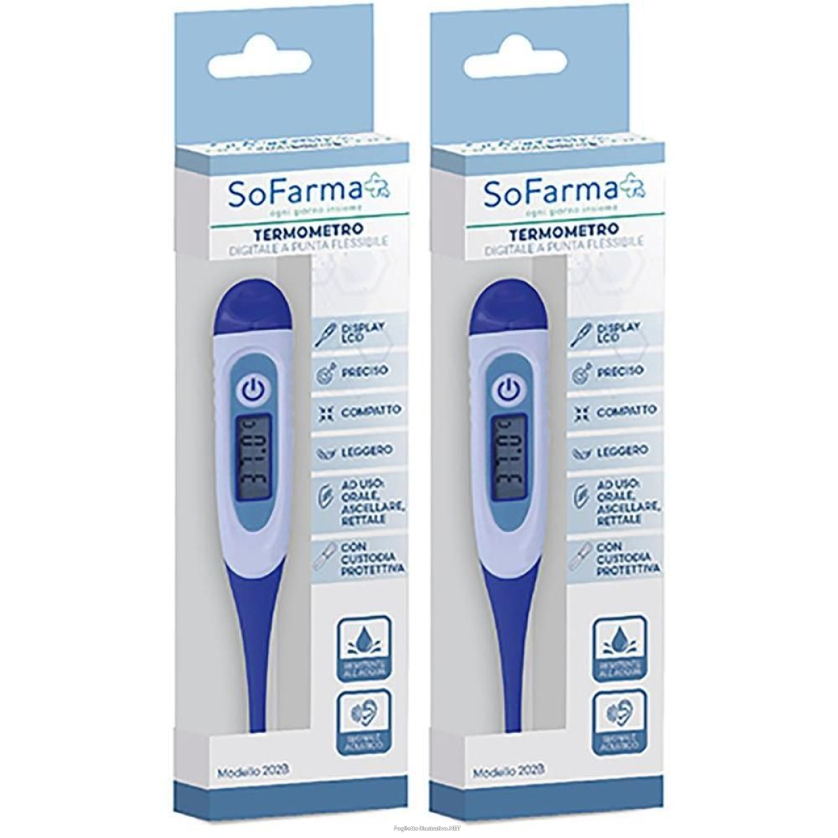 Cerca Offerte di sofarmapiu' termometro digitale fless 2x1 st e acquista online
