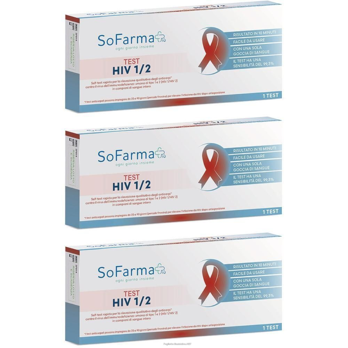 Cerca Offerte di sofarmapiu' test autodiagnostico hiv 1/2 3x1 st e acquista online