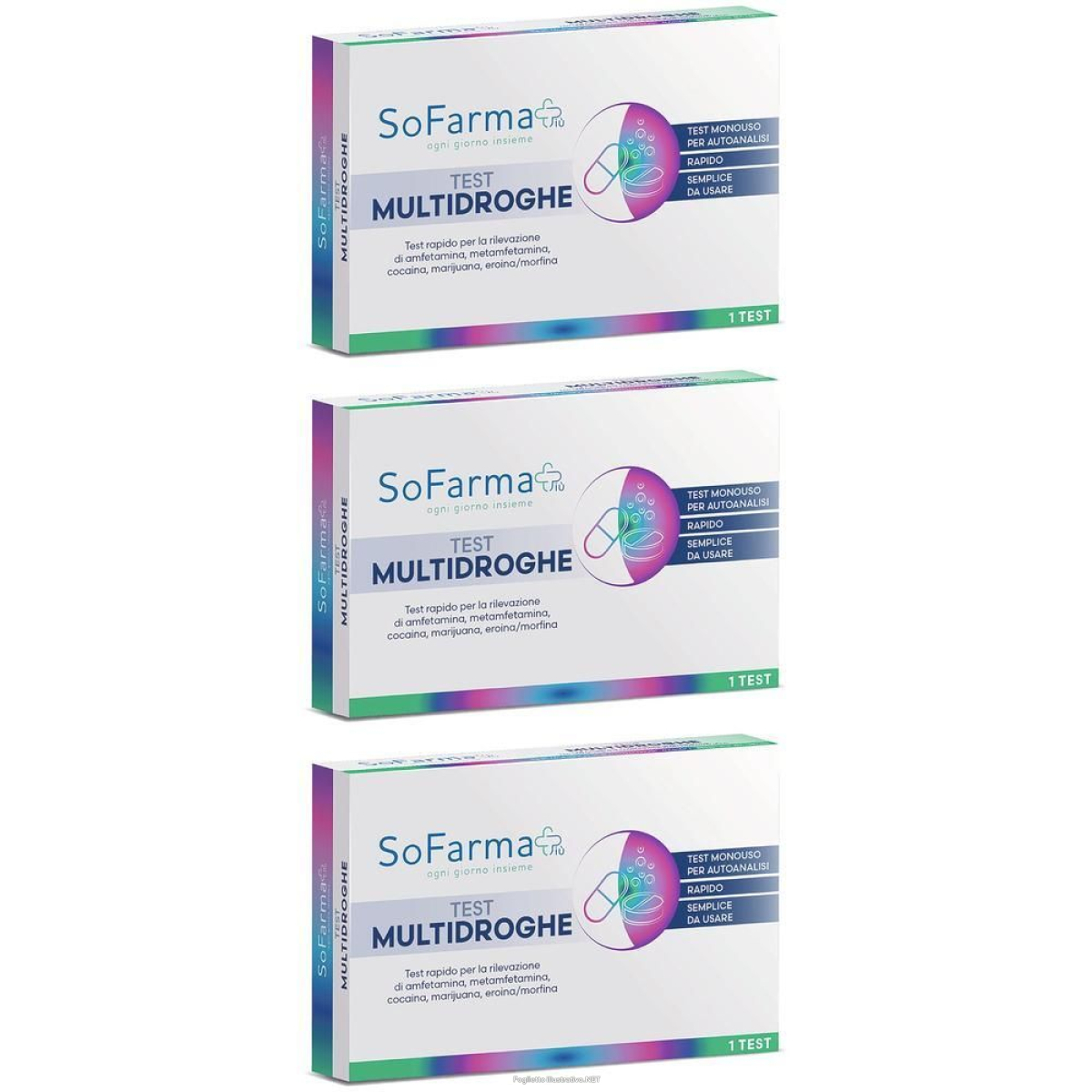 Cerca Offerte di sofarmapiu' test autodiagnostico rapido multidroghe 3x1 st e acquista online