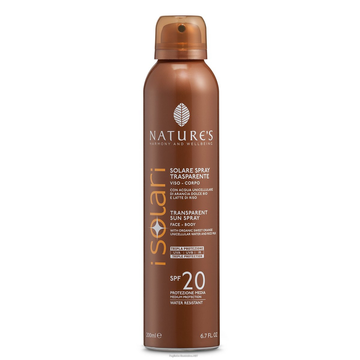 Cerca Offerte di nature's spray solare corpo trasparente spf20 200 ml e acquista online