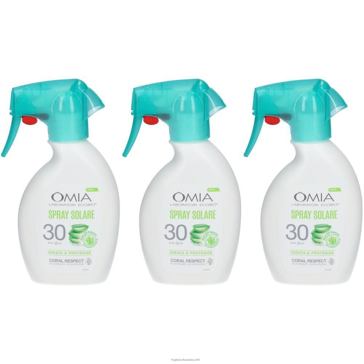 Cerca Offerte di solari omia ecobio aloe trigger spf 30 coral respect 200 ml e acquista online