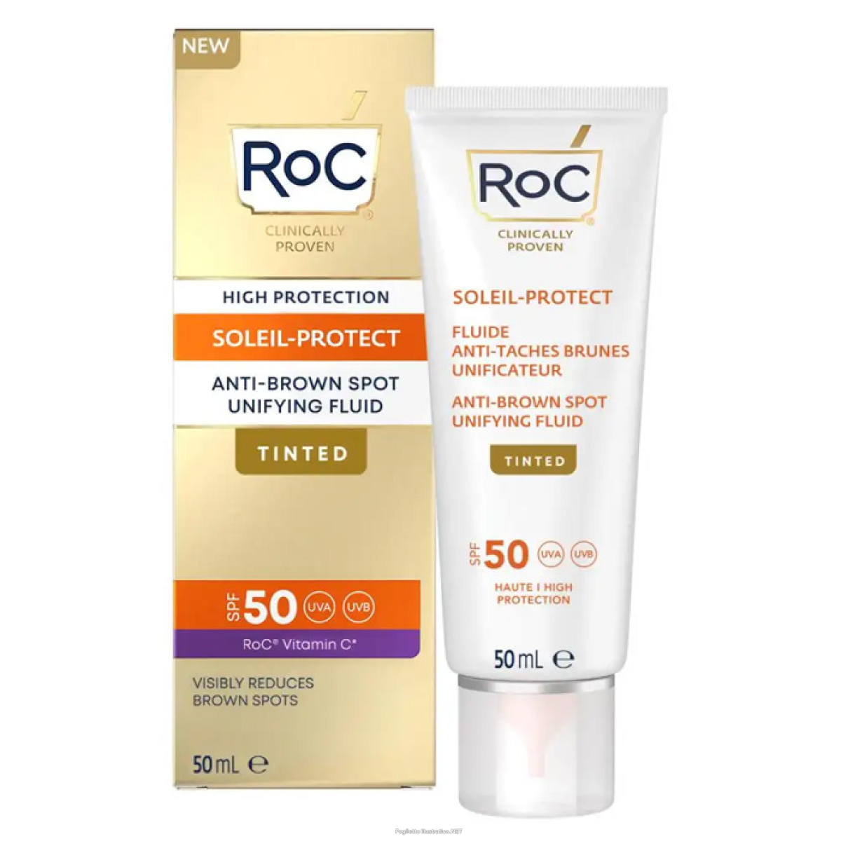 Cerca Offerte di soleil protect fluido solare viso spf50 antimacchie colorato roc(r) 50ml e acquista online