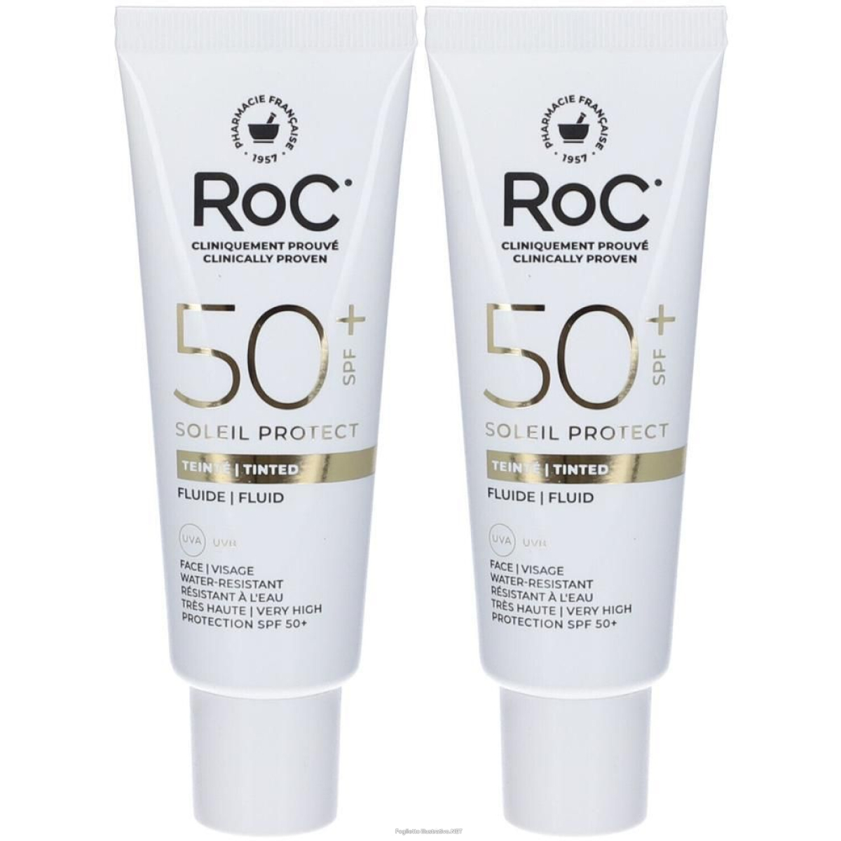 Cerca Offerte di soleil protect fluido viso uniformante anti macchie spf50+ 2x50 ml e acquista online