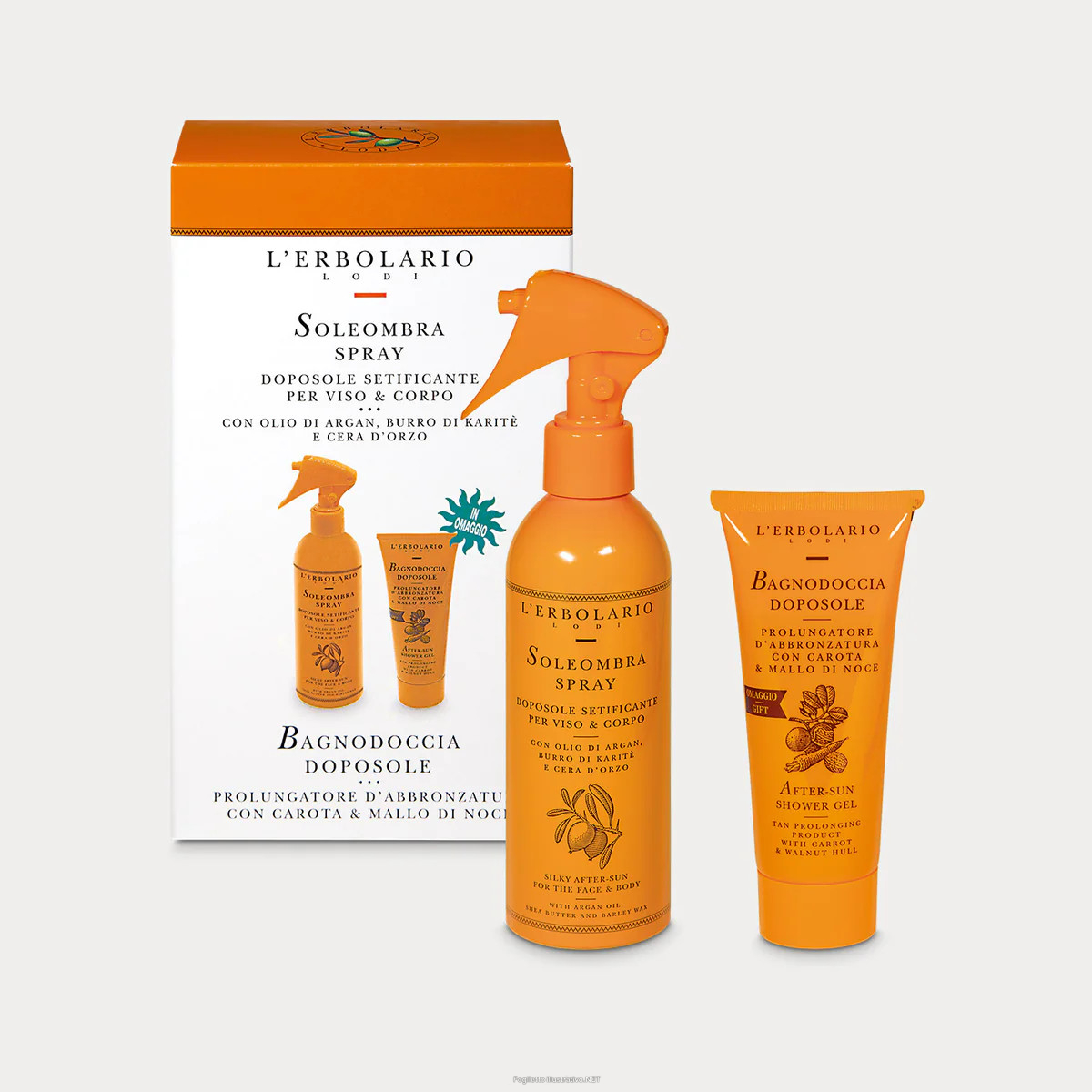 Cerca Offerte di soleombra spray doposole setificante 200ml + bagnodoccia doposole 375ml - l'erbolario e acquista online