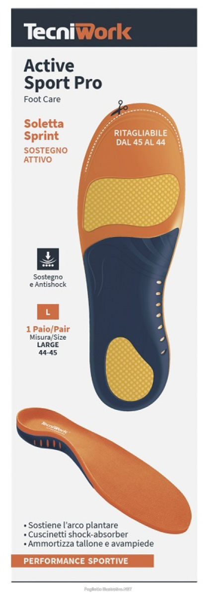 Cerca Offerte di soletta active sport pro l 44-45 e acquista online