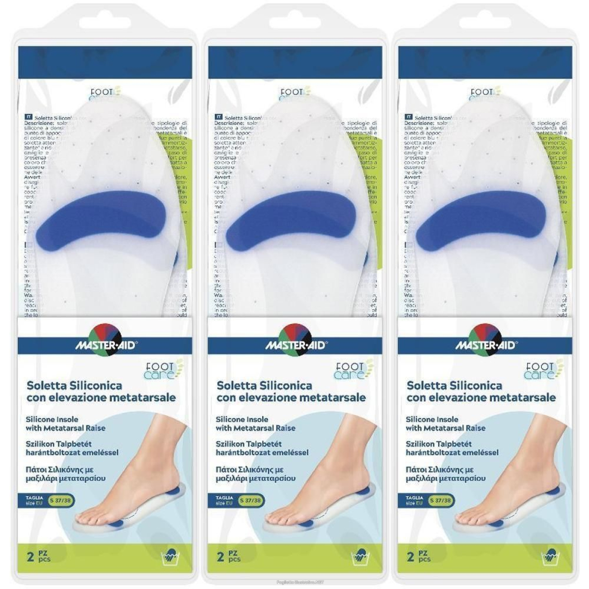 Cerca Offerte di soletta siliconica master-aid footcare small 37-38 metatarso i4 1 st e acquista online