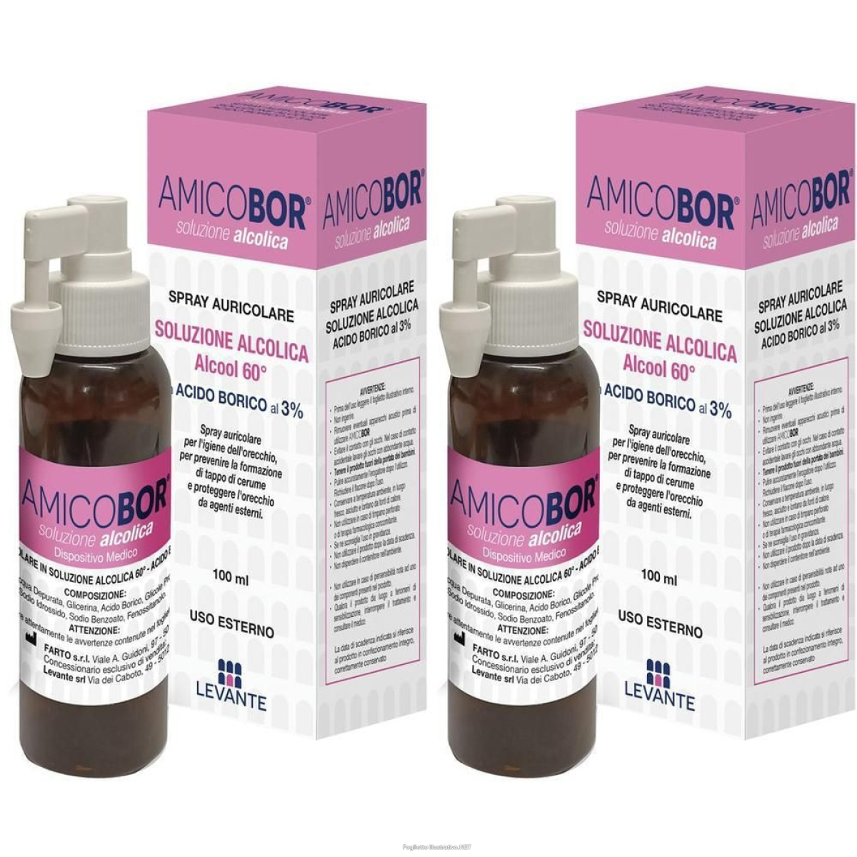 Cerca Offerte di soluzione alcolica per irrigazione dell'orecchio amicobor 100 ml 2x100 e acquista online