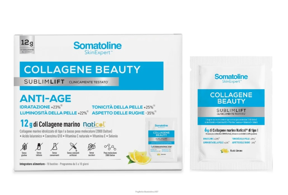 Cerca Offerte di somatoline - collagene beauty sublim lift anti age idratazione, tonicità e luminosità della pelle gusto limone confezione 10 buste e acquista online