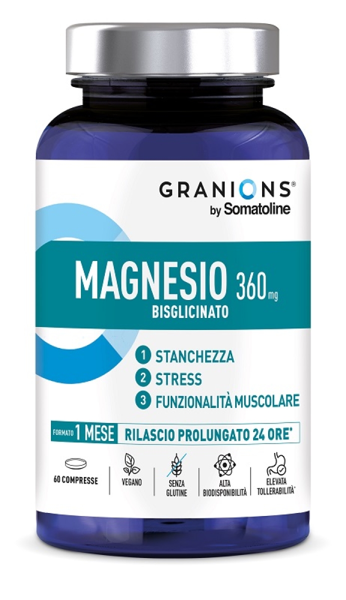 Cerca Offerte di Somatoline granions magnesio bisglicinato - integratore per la funzione muscolare, 60 compresse e acquista online