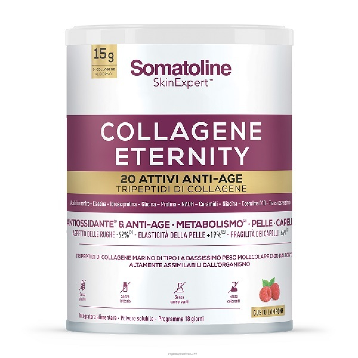 Cerca Offerte di somatoline skin expert collagene eternity - integratore alimentare anti-age per pelle e capelli - gusto lampone - 309 g e acquista online