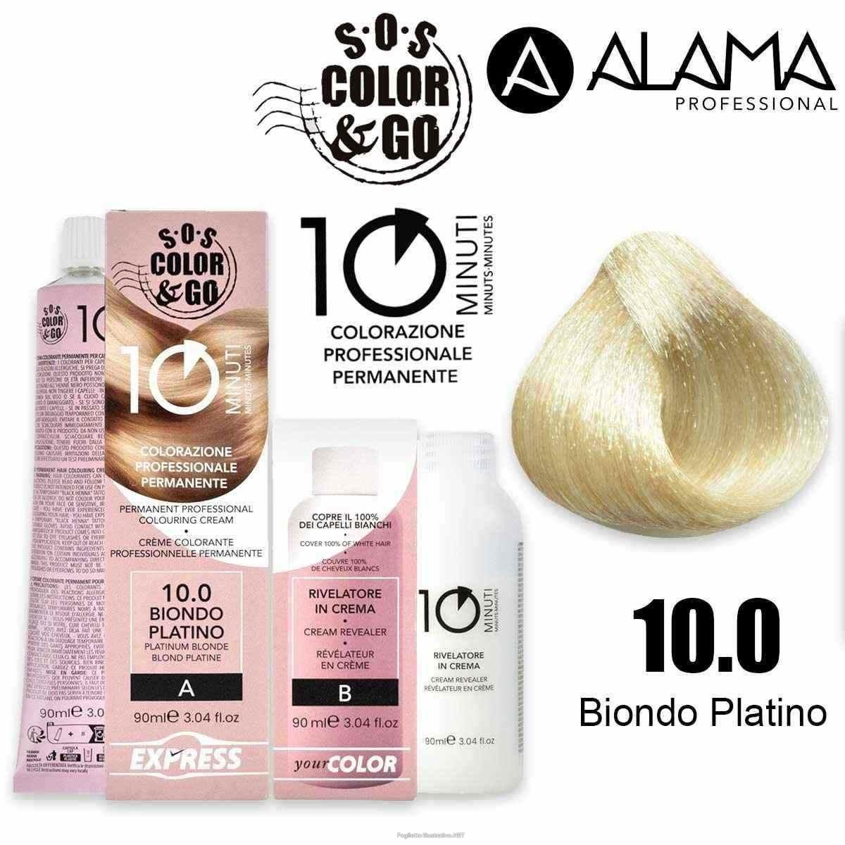 Cerca Offerte di sos color & go set colorazione permanente capelli in 10 minuti 10.0 biondo platino e acquista online