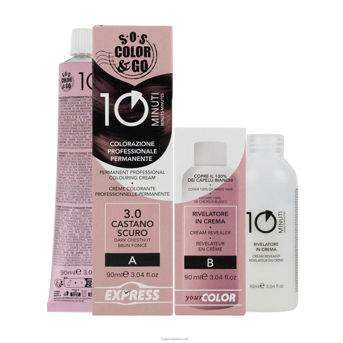 Cerca Offerte di sos color & go set colorazione permanente capelli in 10 minuti 3.0 castano scuro e acquista online