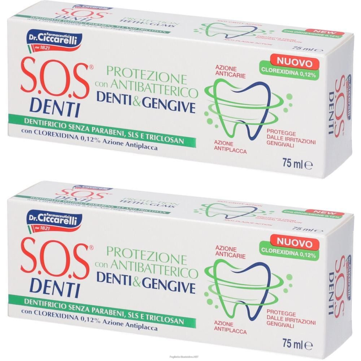Cerca Offerte di sos denti antiplacca dentifricio 2x1 st e acquista online