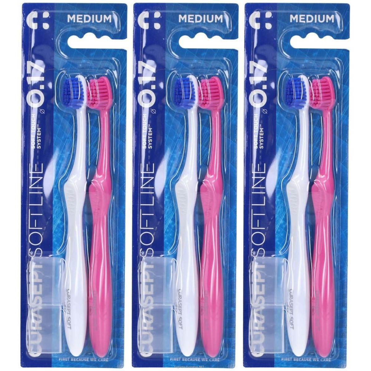 Cerca Offerte di spazzolino curasept soft - medium 017 3x2 st e acquista online