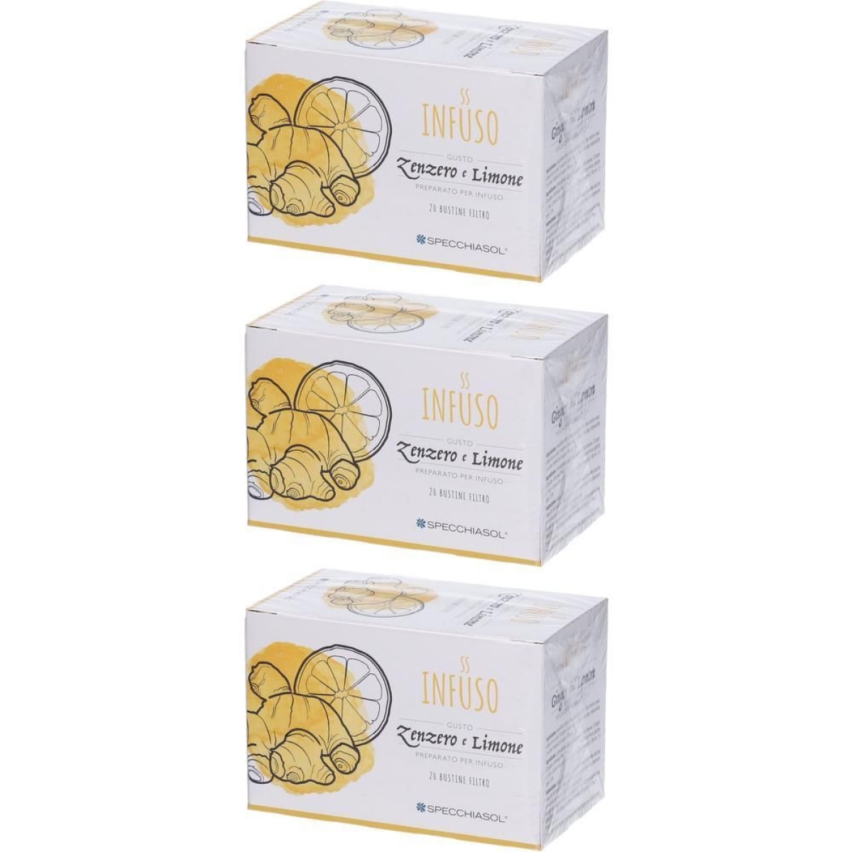 Cerca Offerte di Specchiasol infuso tisana zenzero + limone 3x20 pz bustine filtro e acquista online