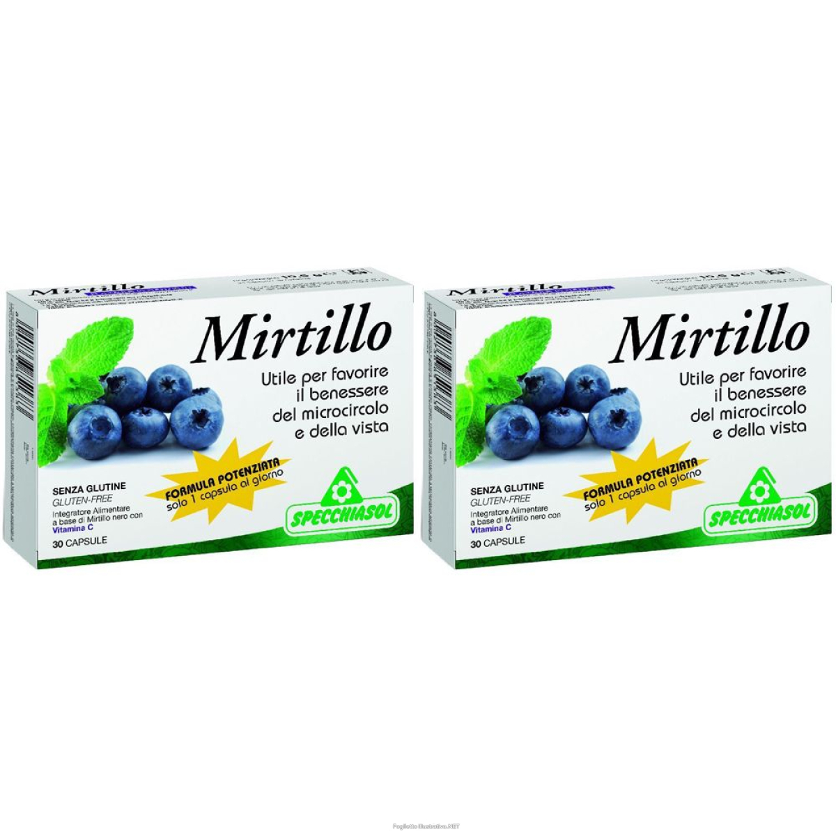 Cerca Offerte di specchiasol mirtillo capsule formula potenziata set da 2 2x30 pz capsu e acquista online