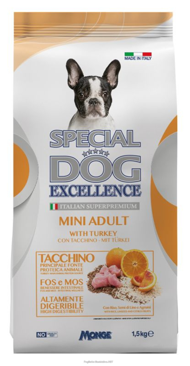 Cerca Offerte di special dog cane excellence mini adult tacchino 1,5kg e acquista online