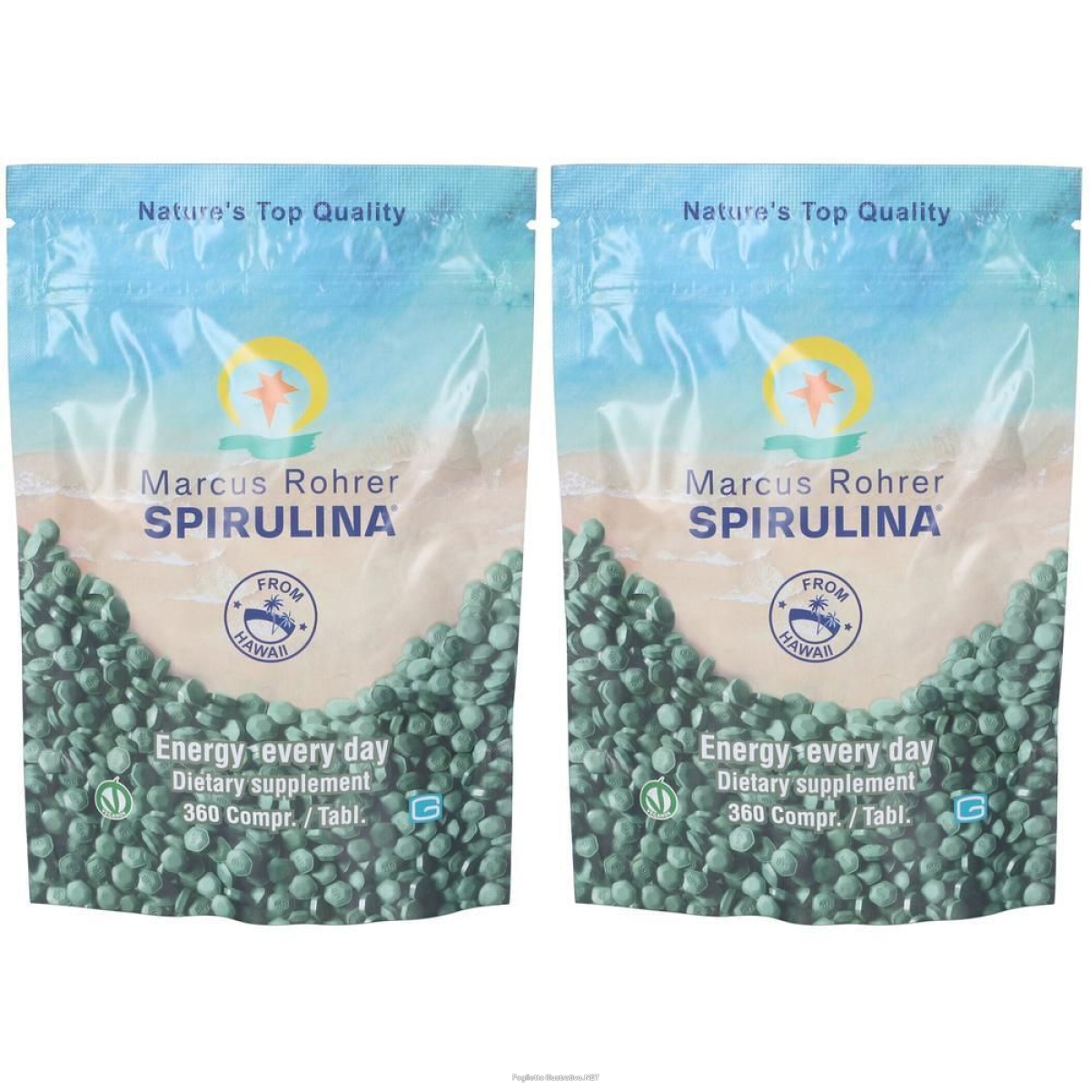 Cerca Offerte di spirulina marcus 360 compresse 2x108 g e acquista online