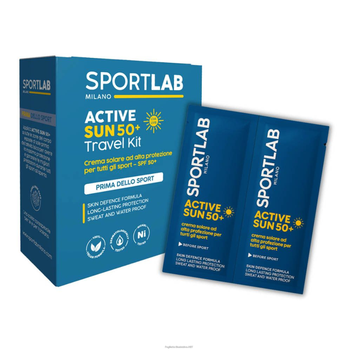 Cerca Offerte di sportlab milano - active sun 50+ crema solare travel kit 16x8 ml e acquista online