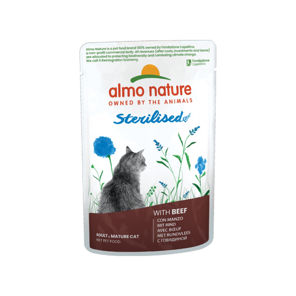 Cerca Offerte di Sterilised manzo - alimento umido completo per gatti adulti sterilizzati 70 gr e acquista online