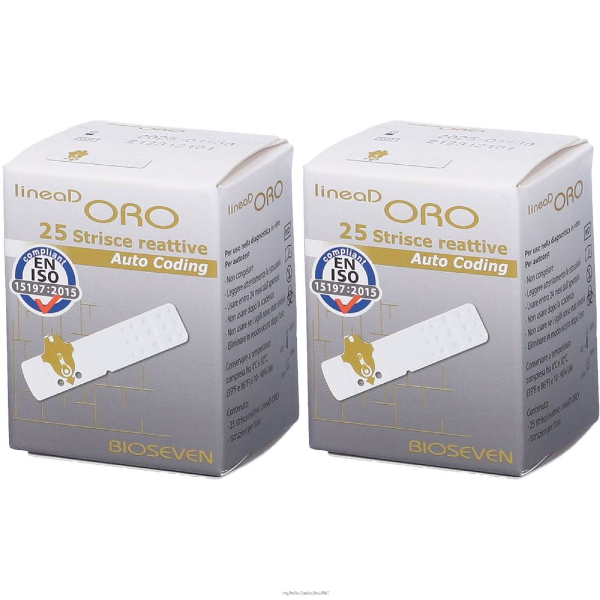 Cerca Offerte di strisce misurazione glicemia linea d oro set da 2 2x25 pz reat e acquista online