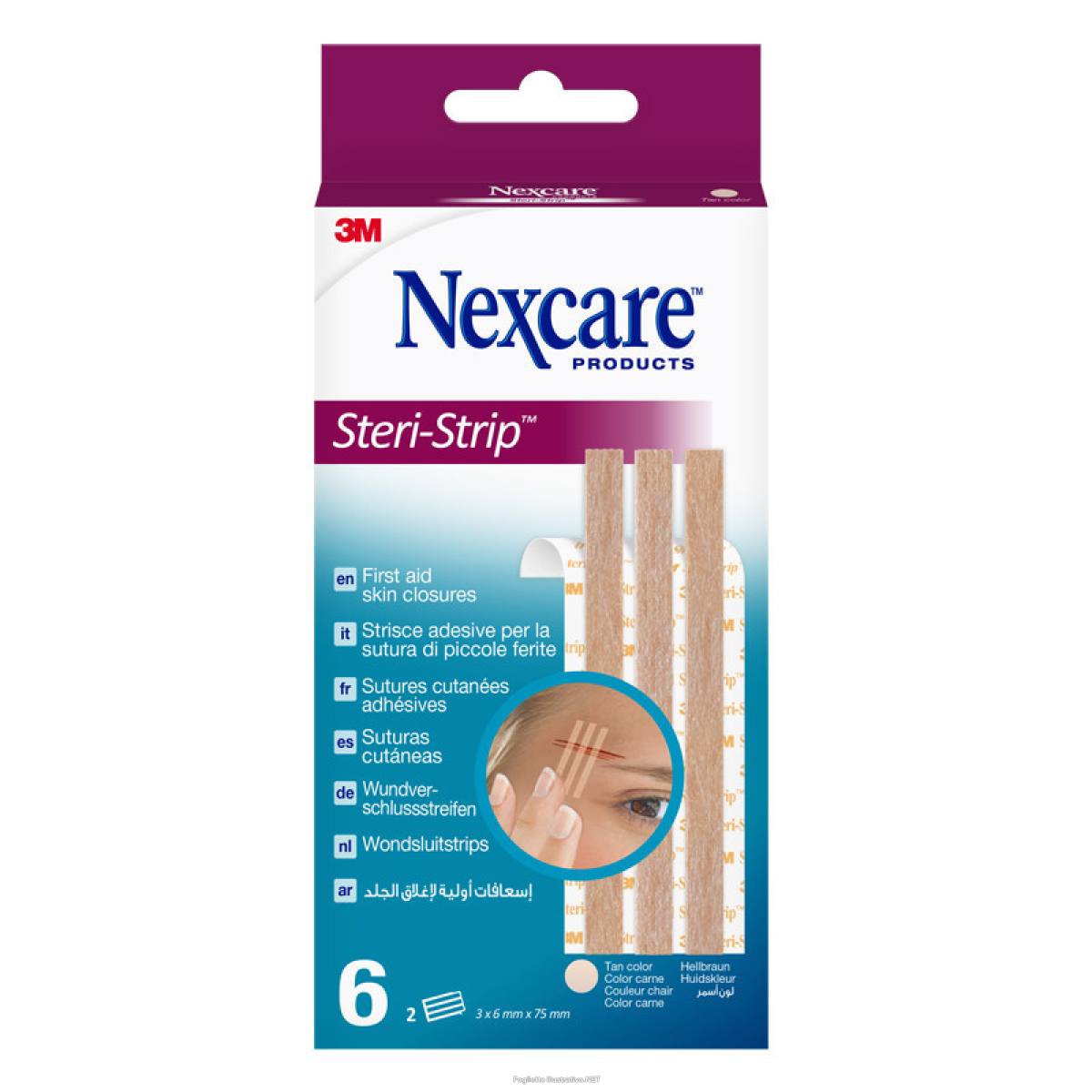 Cerca Offerte di striscia adesiva sutura piccole ferite nexcare steri-strip carne 6x75 mm 6 pezzi e acquista online