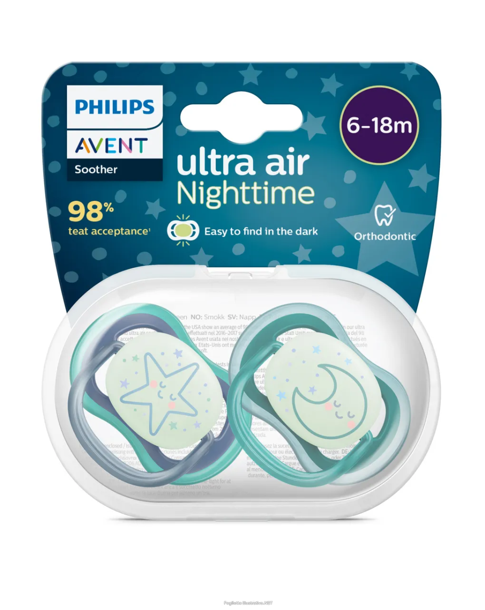 Cerca Offerte di succhietto avent ultra air night time 6-18m mixed stella/luna/stella cometa/sogni e acquista online