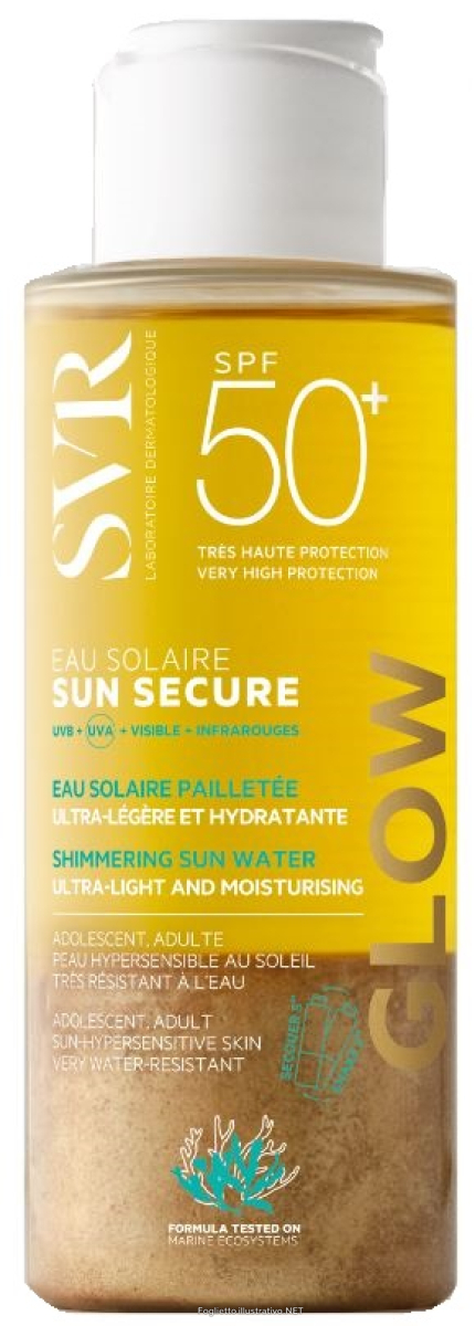 Cerca Offerte di sun secure eau solaire glow spf50+ acqua solare brillantiniultra leggera e idratante 100 ml e acquista online