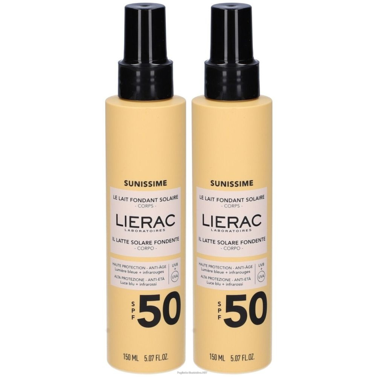 Cerca Offerte di sunissime il latte solare fondente corpo spf 50 set da 2 2x150 ml crem e acquista online