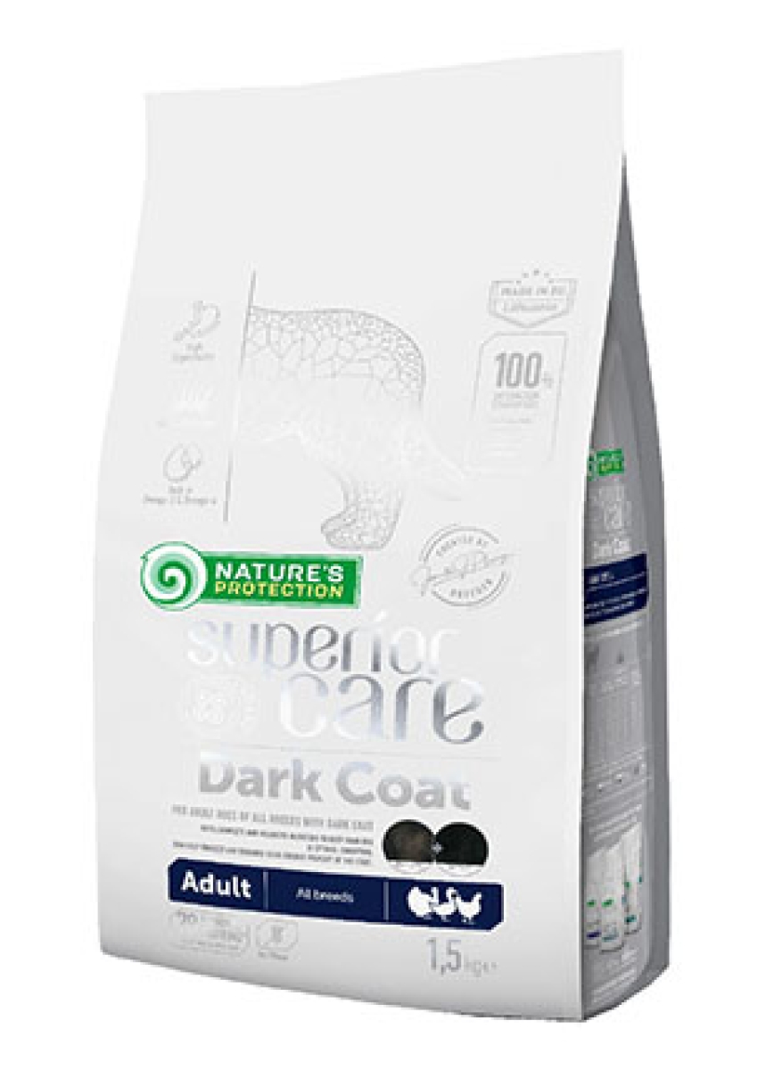 Cerca Offerte di Superior care dark coat pollo - alimento completo per cani adulti con manto scuro 1,5 kg e acquista online