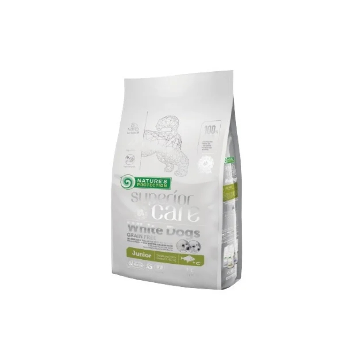 Cerca Offerte di Superior care white dog junior pesce bianco - alimento completo per cuccioli di piccola taglia con manto chiaro 10 kg e acquista online