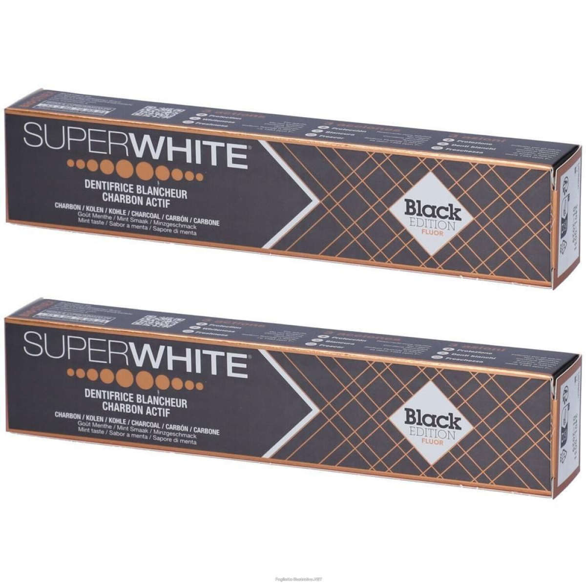 Cerca Offerte di superwhite dentifricio carbone black edition 75ml 2x75 ml e acquista online